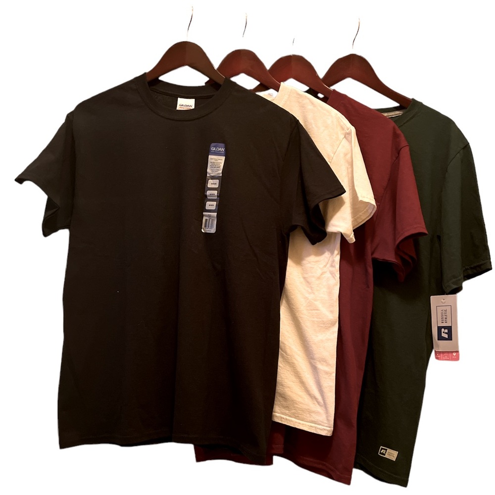 Bundled Gildan and Russell Athletic TShirts